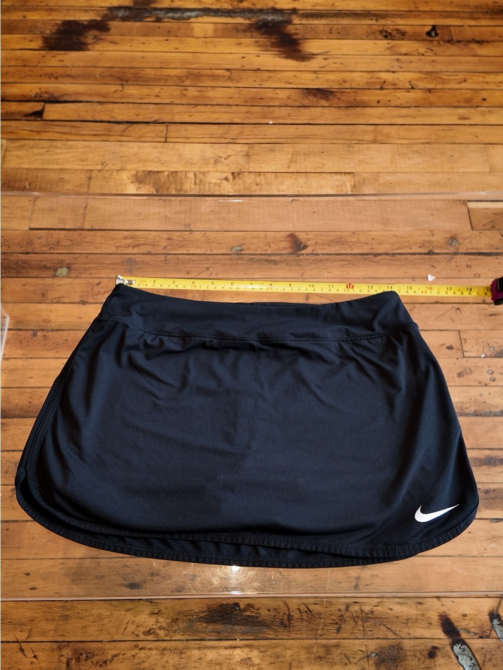 Nike Girls Dri-FIT Black Athletic Tennis Skort - Kids Medium - Picture 5 of 9